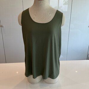 Chico's, Stretch Khaki Tank, Size 3